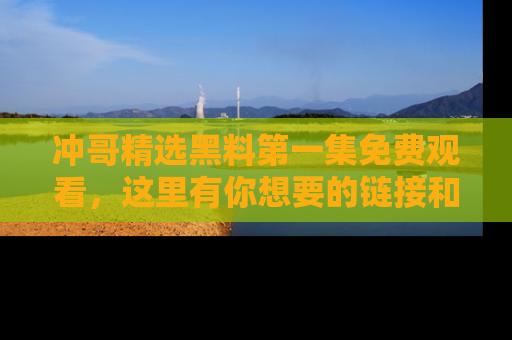 冲哥精选黑料第一集免费观看,这里有你想要的链接和内幕!