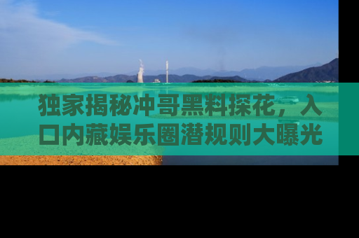 独家揭秘冲哥黑料探花,入口内藏娱乐圈潜规则大曝光