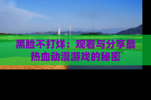 黑脸不打烊：观看与分享最热血动漫游戏的秘密