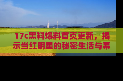 17c黑料爆料首页更新,揭示当红明星的秘密生活与幕后故事
