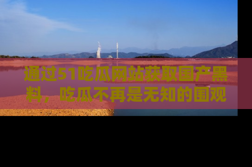 通过51吃瓜网站获取国产黑料,吃瓜不再是无知的围观者