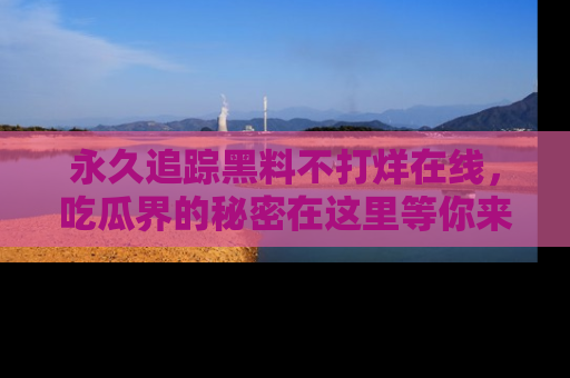 永久追踪黑料不打烊在线,吃瓜界的秘密在这里等你来发现!